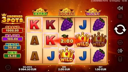3 Crowned Pots slot screenshot 3