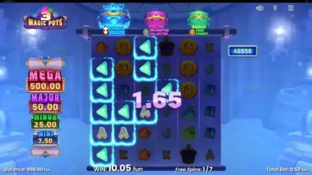 3 Magic Pots slot screenshot 5