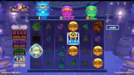 3 Magic Pots slot screenshot 3