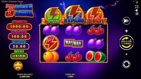 3 Power Coins: Running Wins slot screenshot 1
