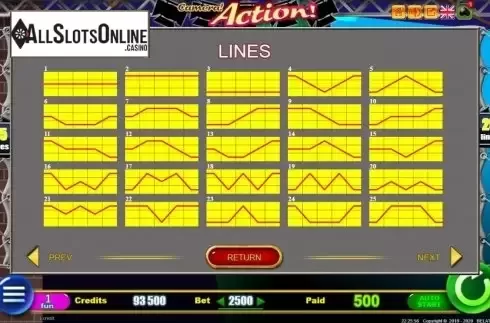 Paylines. Action! from Belatra Games