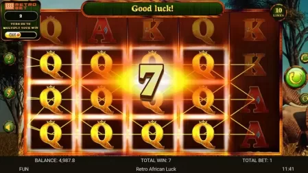 African Luck slot screenshot 2