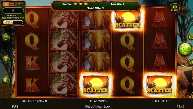 African Luck slot screenshot 5