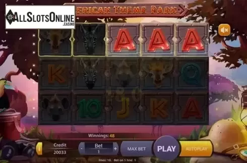 Win screen 2. African Theme Park from Mancala Gaming