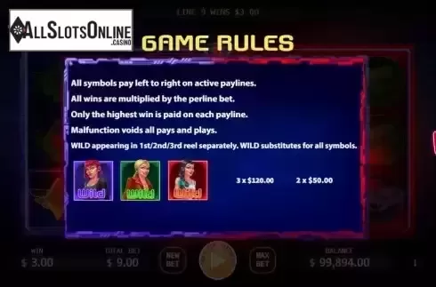 Wild symbols screen