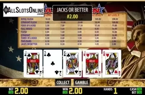 Game Screen 3. All American (World Match) from World Match