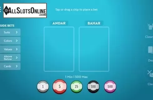 Start Screen. Andar Bahar (Woohoo) from Woohoo