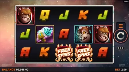 Banana Odyssey slot screenshot 1