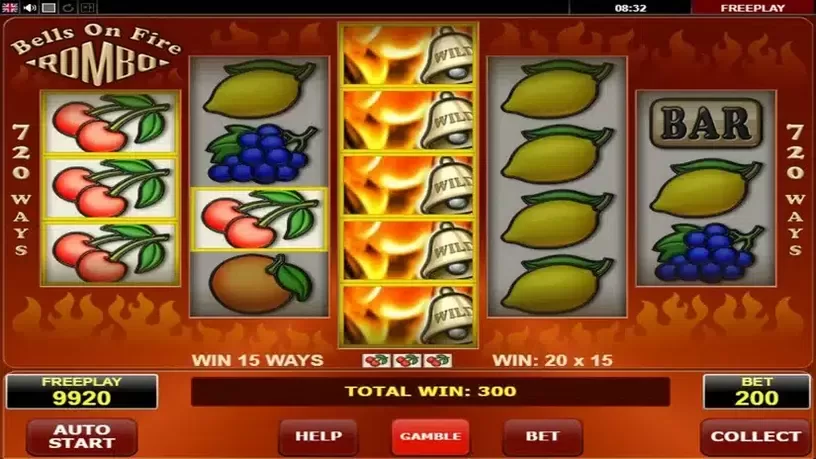 Bells on Fire Rombo slot screenshot 4
