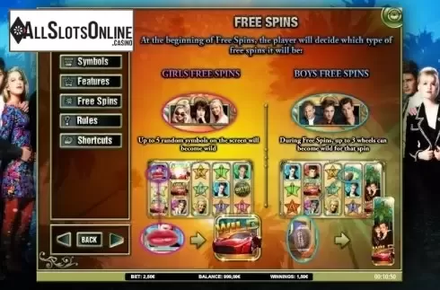 Paytable 3. Beverley Hills 90210 from iSoftBet