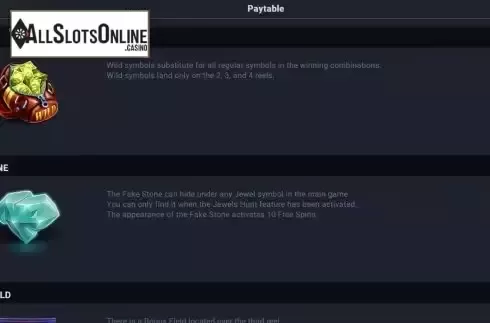 Features screen