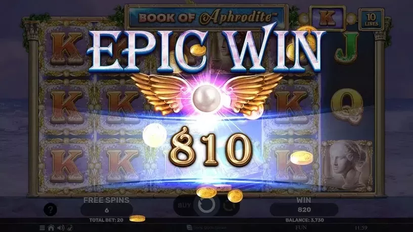 Book Of Aphrodite slot screenshot 5