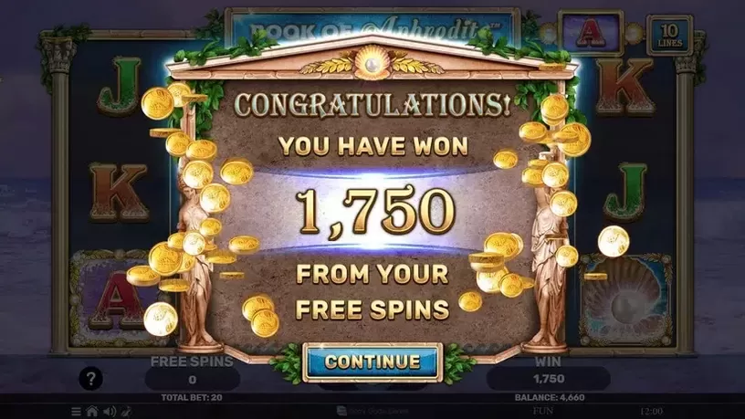 Book Of Aphrodite slot screenshot 8