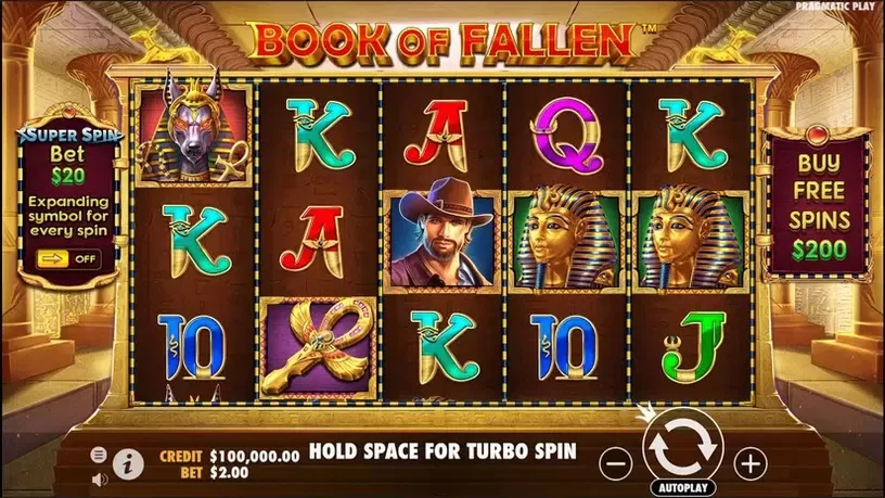 Book of Fallen slot screenshot 