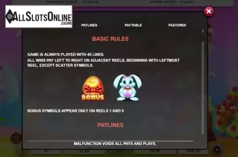 Game Rules screen