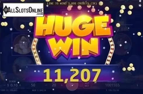 Big win screen. California Gold Rush from KA Gaming