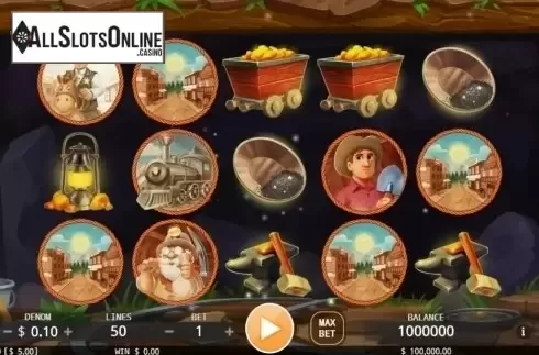 Reel screen. California Gold Rush from KA Gaming