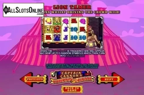 Paytable 4. Captain Cannon's from Ash Gaming