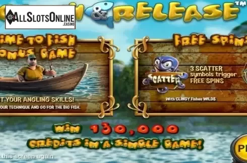 Start Screen. Catch and Release from Nucleus Gaming