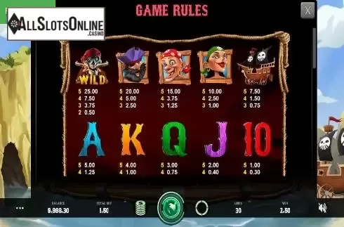 Win Max Screen. Caves and Treasures from Caleta Gaming