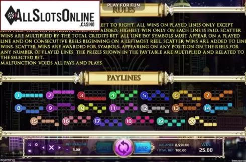 Paylines. Chinese Boss from EAgaming