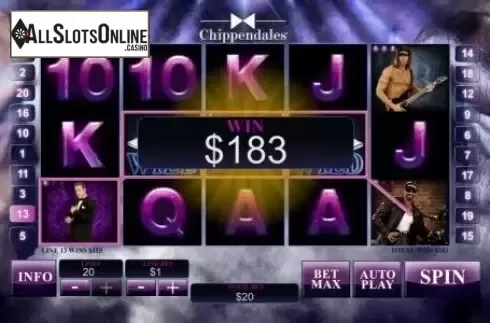 Win Screen 2. Chippendales from Playtech