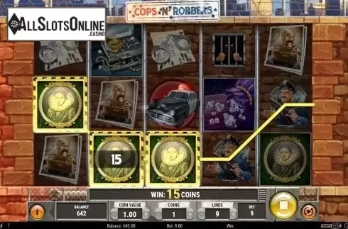 Win screen. Cops 'N' Robbers 2018 (Play'n Go) from Play'n Go
