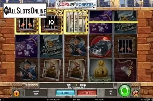 Wild win screen. Cops 'N' Robbers 2018 (Play'n Go) from Play'n Go