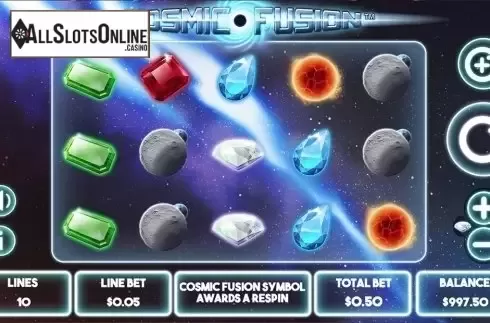 Reel screen. Cosmic Fusion from Mutuel Play