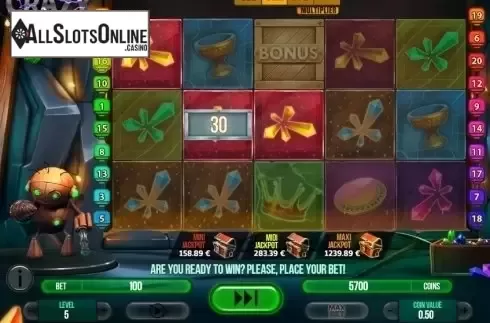 Win Screen . Crazy Bot from Fugaso