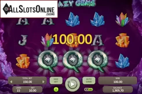 Win Screen 2. Crazy Gems from Booongo