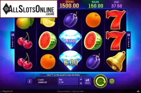 Reel Screen. Diamond Wins from Playson