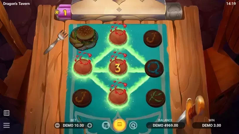 Dragon's Tavern slot screenshot 3