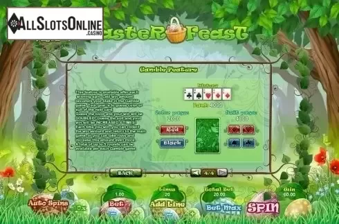 Paytable 4. Easter Feast Slot from GamesOS
