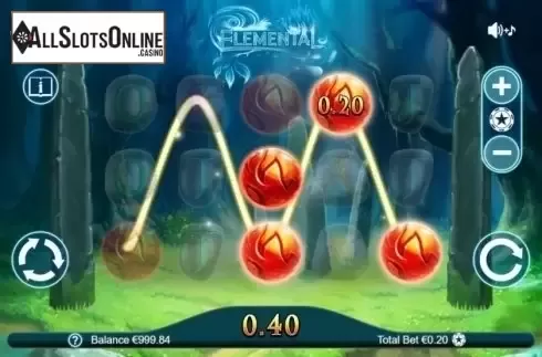Win Screen. Elemental from Leander Games