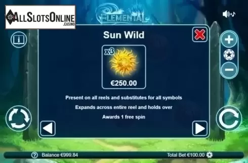 Wild. Elemental from Leander Games