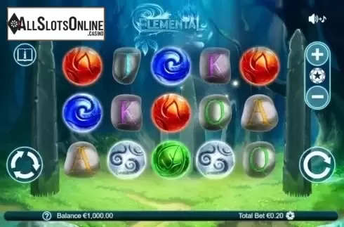 Reel Screen. Elemental from Leander Games