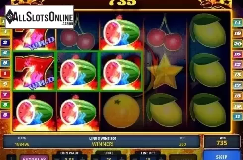 Screen 3. Fire Twenty Deluxe from Zeus Play