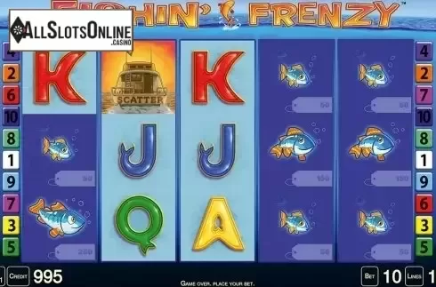 Reel screen. Fishin' Frenzy HD from Merkur