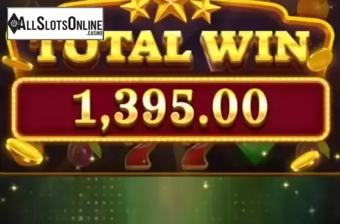Free spins win screen
