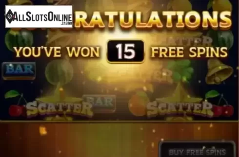 Free spins screen