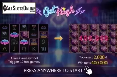 Start screen 1. Get High from Dragoon Soft