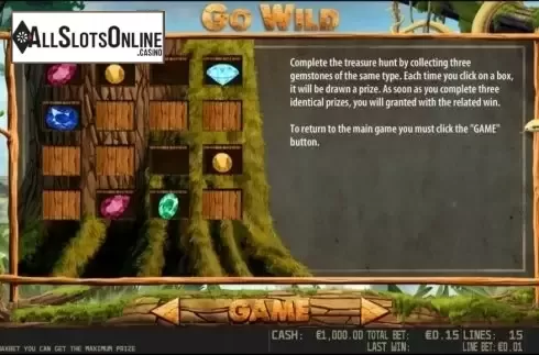 Paytable 3. Go Wild HD from World Match