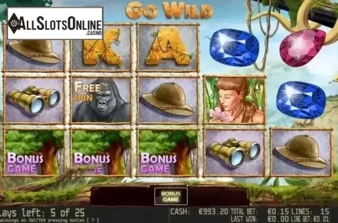 Bonusgame win. Go Wild HD from World Match