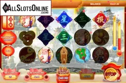 Win Screen 3. God of Fortune (Triple Profits Games) from Triple Profits Games