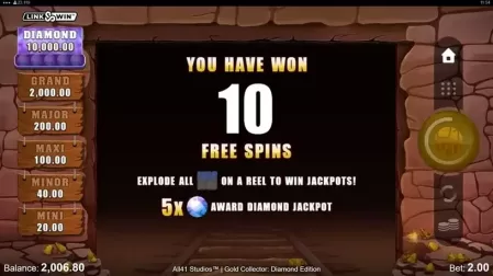 Gold Collector: Diamond Edition slot screenshot 4