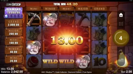 Gold Collector: Diamond Edition slot screenshot 7