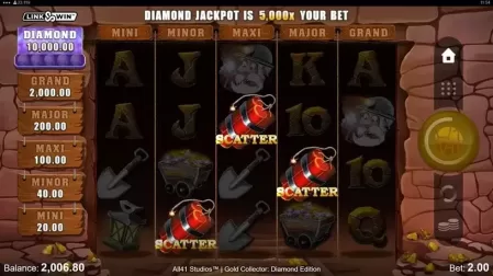 Gold Collector: Diamond Edition slot screenshot 3