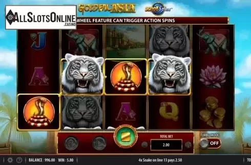 Win Screen . Golden Asia from Shuffle Master