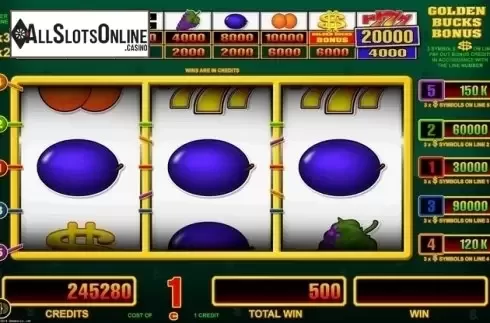 Reel Screen 3. Golden Bucks from Belatra Games